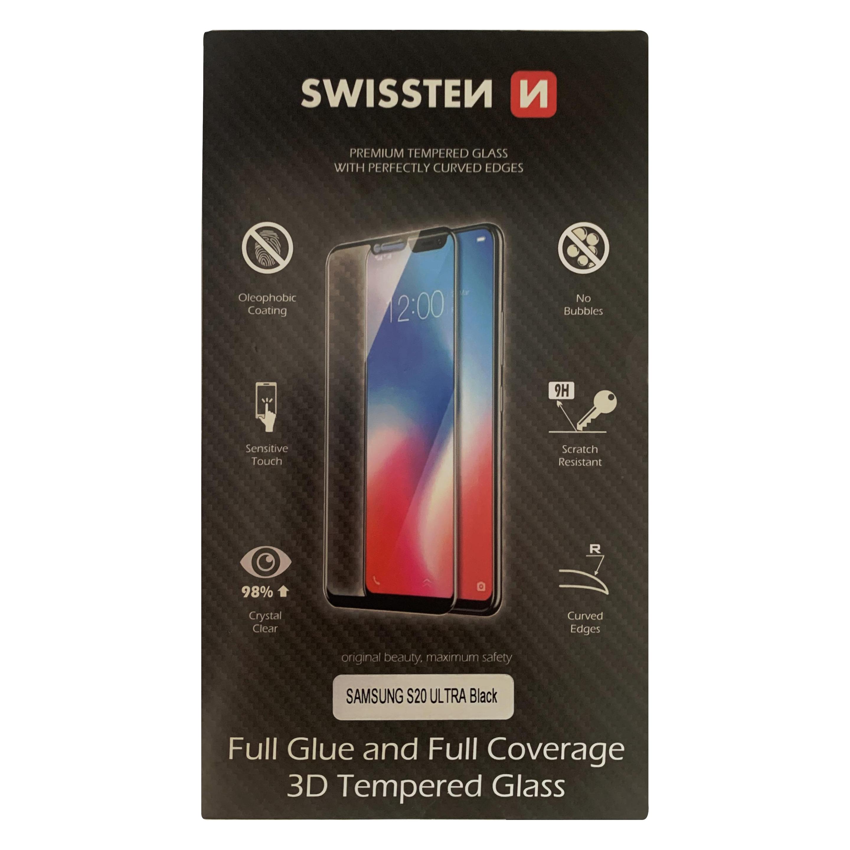 Swissten Ultra Durable 3D Full Glue Glass (Samsung Galaxy S20 Ultra) (64701854)