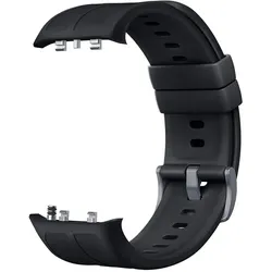 Huawei Watch D3 Black HNBR Strap 22mm (Non-Airbag) (22 mm, HNBR), Uhrenarmband, Schwarz