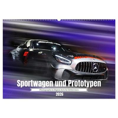 Sportwagen und Prototypen (Wandkalender 2026 DIN A2 quer), CALVENDO Monatskalender