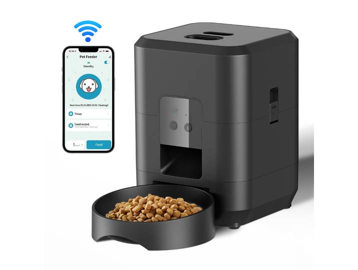 Distributeur automatique intelligent pour animaux de compagnie, mangeoire lente pour chats et chiens avec minuterie et dosage automatique, bol pour chats et chiens
