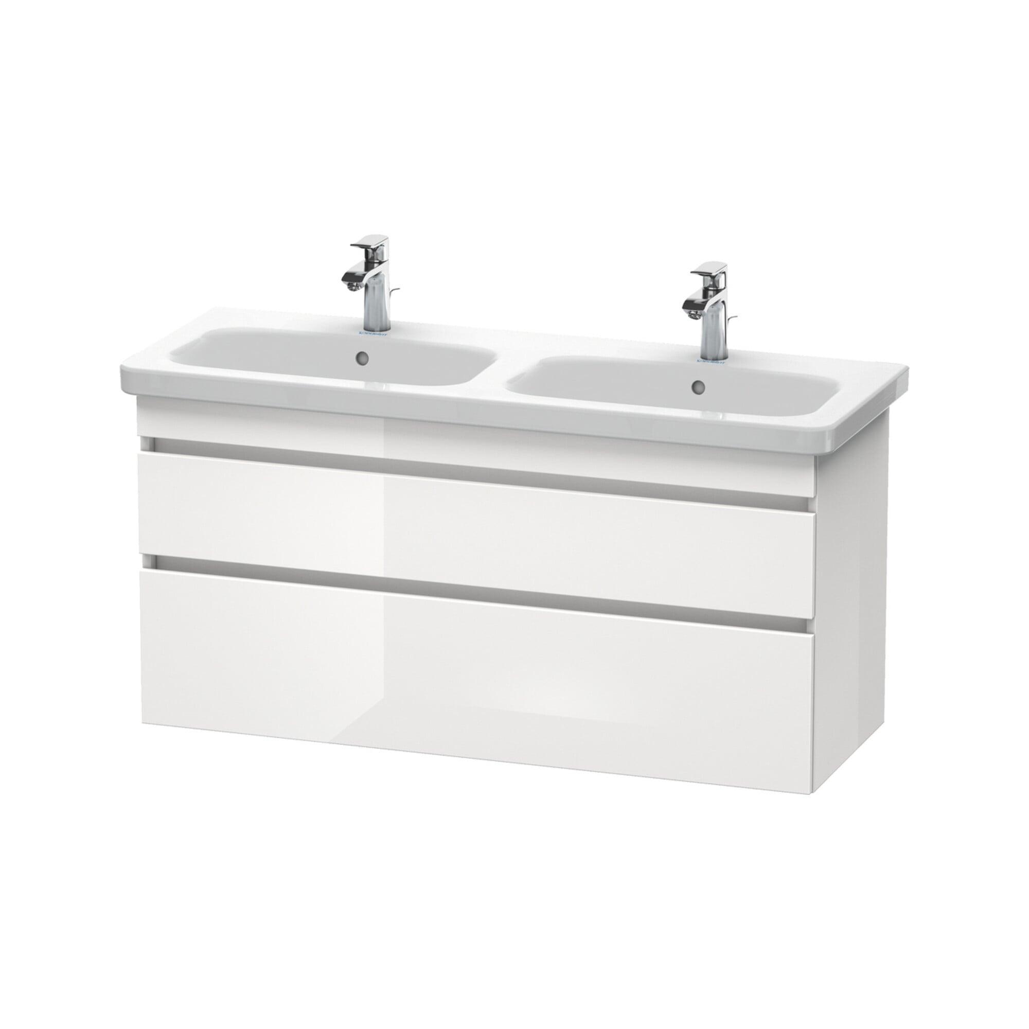 Duravit Waschtischunterschrank DuraStyle 123x44,8x61cm, 2 A, Beck. li/re, we. hgl (DS649802222)