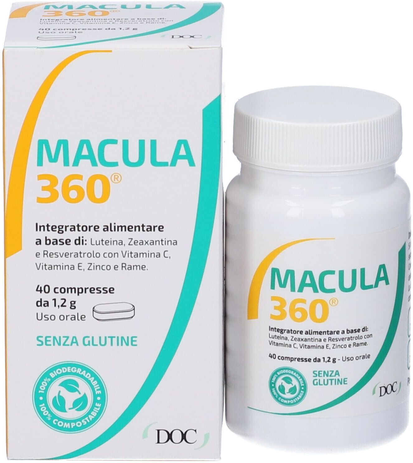 DOC GENERICI Srl DOC, Macula 360, 40 Compresse