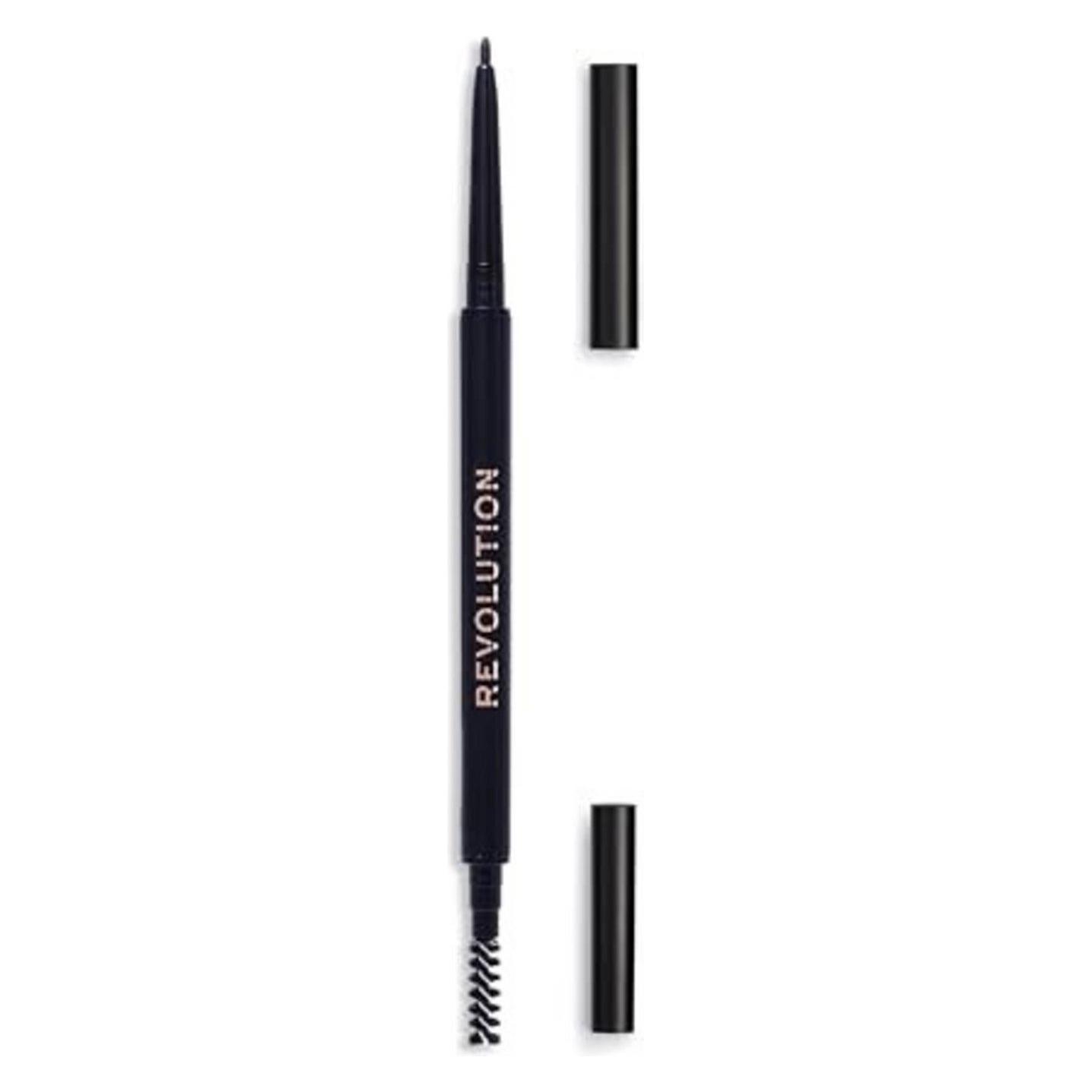 Makeup Revolution Precise Brow Eyebrow Cream Pencil & Brush 2in1 Ebony 005 G (Braun) (71395530)