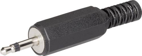 BKL Electronic 072117 Klinken-Steckverbinder 2.5mm Stecker, gerade Polzahl: 2 Mono Schwarz
