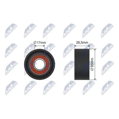 NTY Spannrolle, Keilriemen RNK-CT-035 für Peugeot