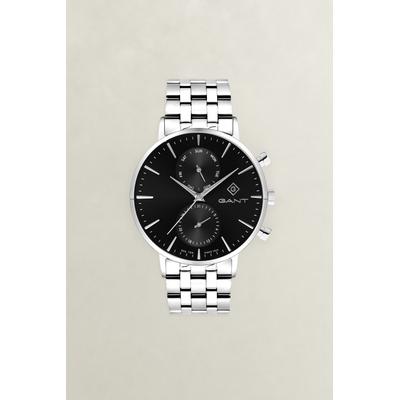 Quarzuhr GANT "Park Hill Day", silberfarben, schwarz, schwarz, Armbanduhren, Herren, silberfarben, Quarzuhr, Armbanduhr, Herrenuhr, Edelstahlarmband, analog, Tag, Wochentag