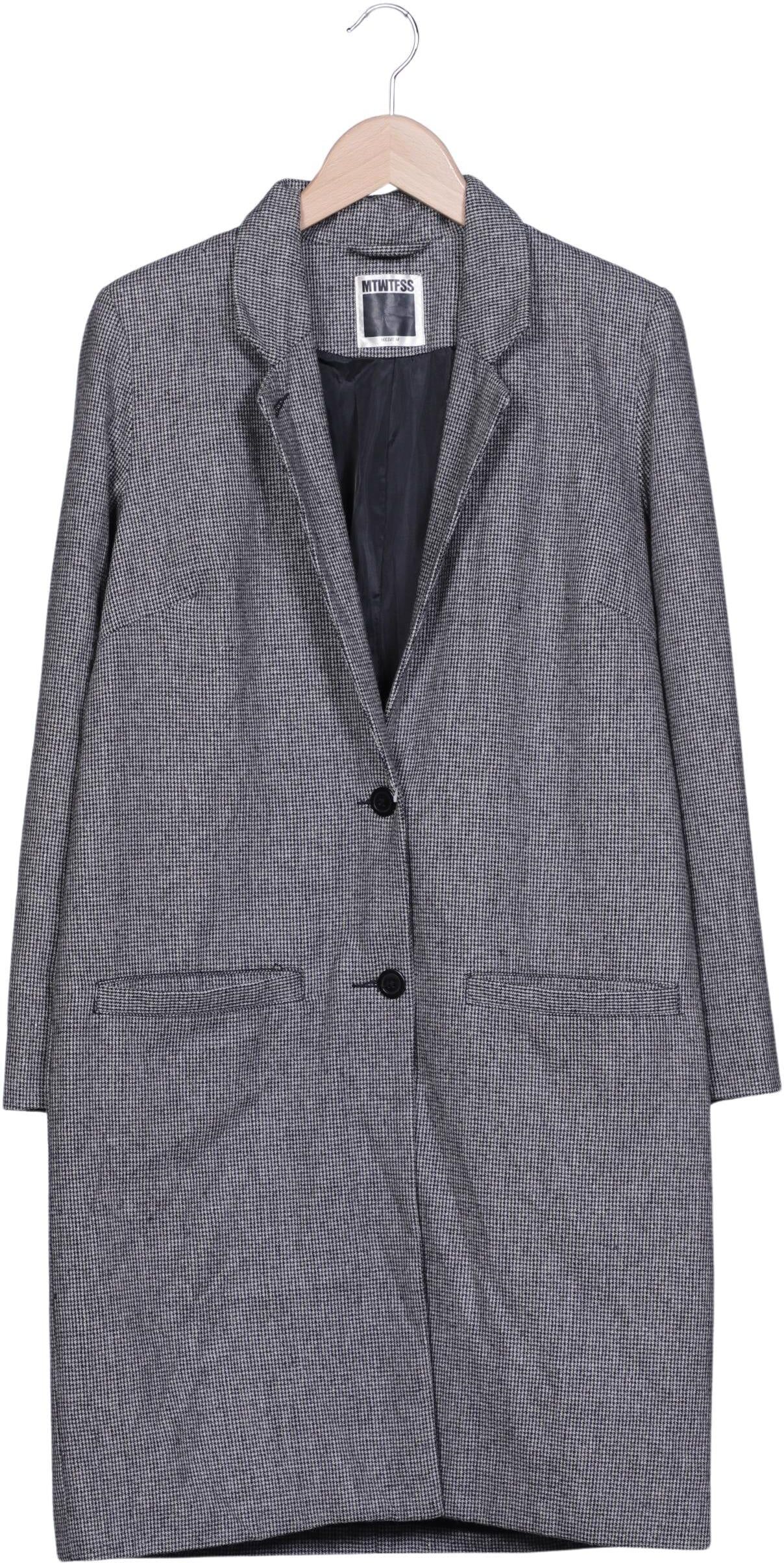 Weekday Damen Mantel, Grau, Gr. M, Synthetik / Wolle - Second Hand