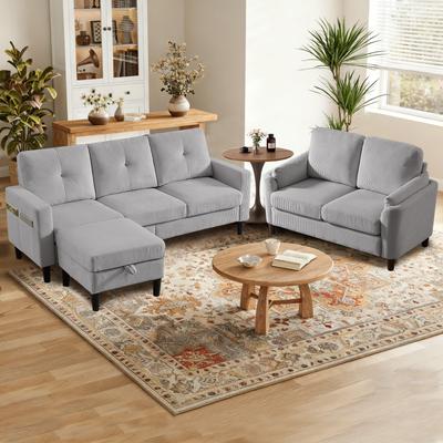 Pingliang Home 3 Pieces Living Room Sets