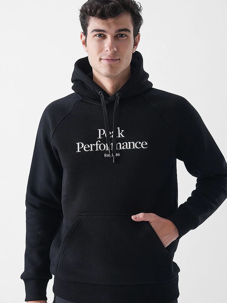 PEAK PERFORMANCE Herren Hoodie Original schwarz   L M