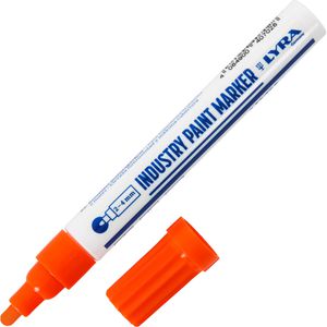 Lyra Industriemarker 4040, orange, Strichbreite 2 - 4 mm, wasserfest