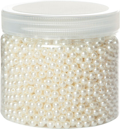 Perlen, perlmutt, 6 mm Ø, 200 g