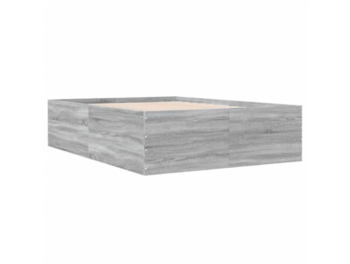 vidaXL Bettgestell Grau Sonoma 140x200 cm Holzwerkstoff