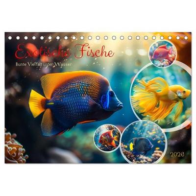 Exotische Fische (Tischkalender 2026 DIN A5 quer), CALVENDO Monatskalender