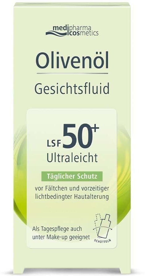 medipharma cosmetics Olivenöl Gesichtsfluid LSF 50+ 50 ml Flüssigkeit