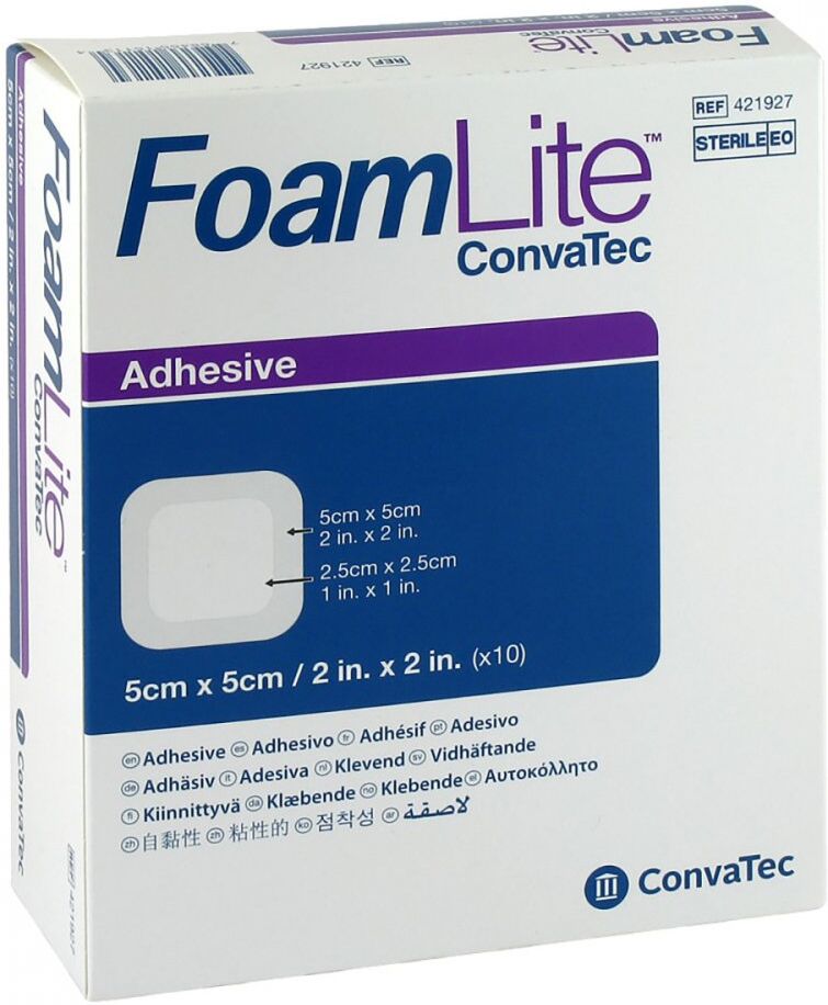Foam Lite Convatec adhäsiv Pu-schaumverb.5x5 cm