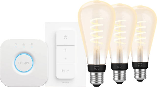 Philips Hue Filament White Ambiance Edison XL LED Startpakket 3-pack