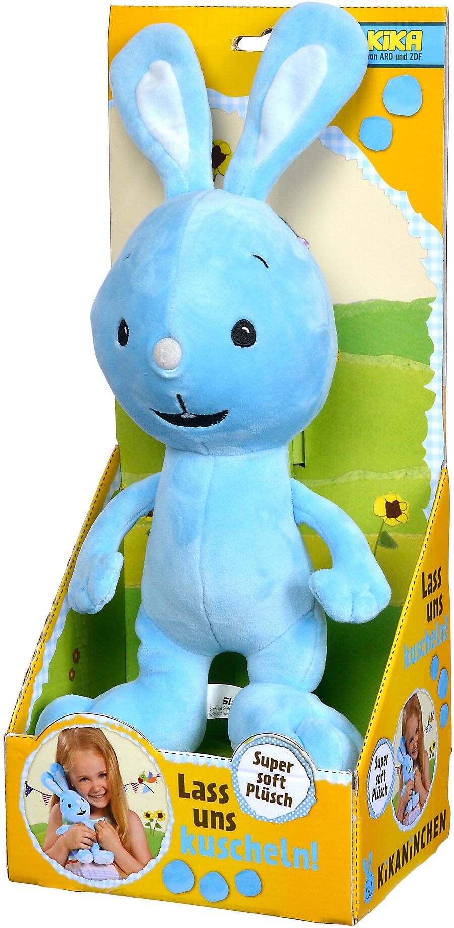 Kuscheltier SIMBA "KiKANiNCHEN", blau, Plüschfiguren, KinderH:35cm, Plüsch, Kuscheltier, H:35cm