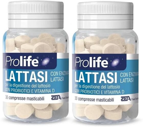 Prolife Lattasi BIPACCO Integratore Per Intolleranti al Lattosio 2x30 Compresse