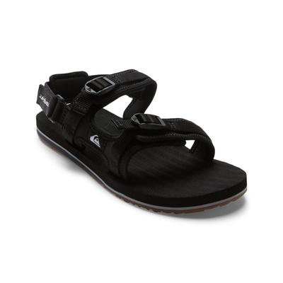 Sandale QUIKSILVER "Monkey Caged", Herren, Gr. 9(42), schwarz (schwarz 1), Obermaterial: Textil, Außensohle: Gummi., Schuhe Sandale