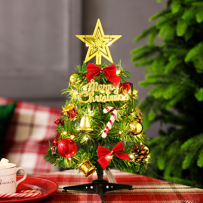 Mini kerstboom met LED-verlichting, 30 cm
