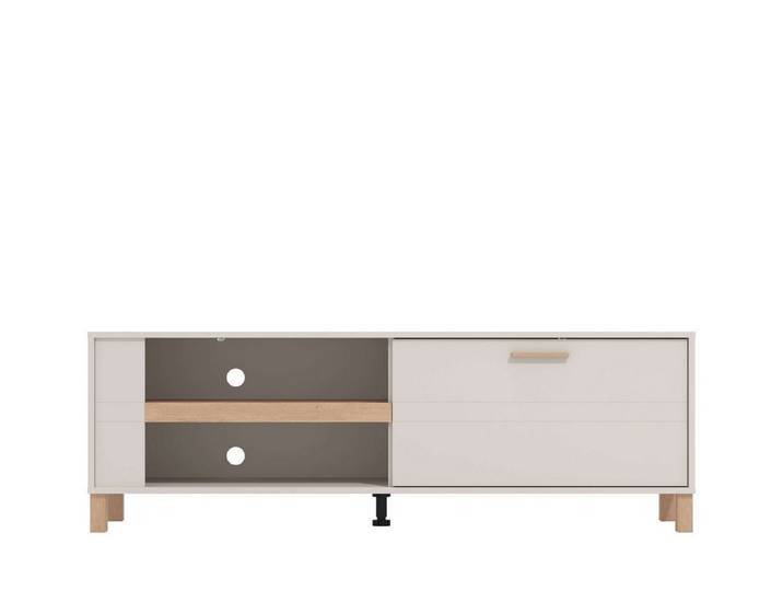 Home affaire TV-Board Sheffield TV-Bank, TV-Schrank, TV-Lowboard, TV-Möbel, Breite 157 cm, Klapptür, 2D-beschichtetes MDF-Profil, Heißprägedetails