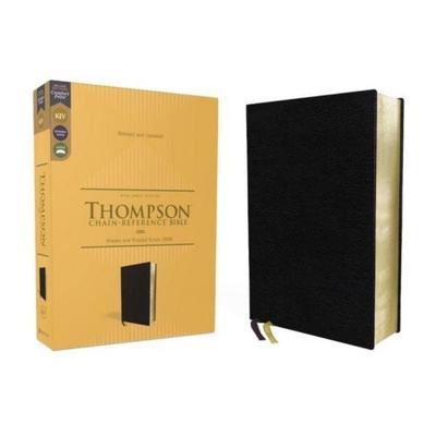 KJV, Thompson Chain-Reference Bible, European Bonded Leather, Black, Red Letter, Comfort Print, Gebundene Ausgabe von Zondervan, Harper Collins (US),