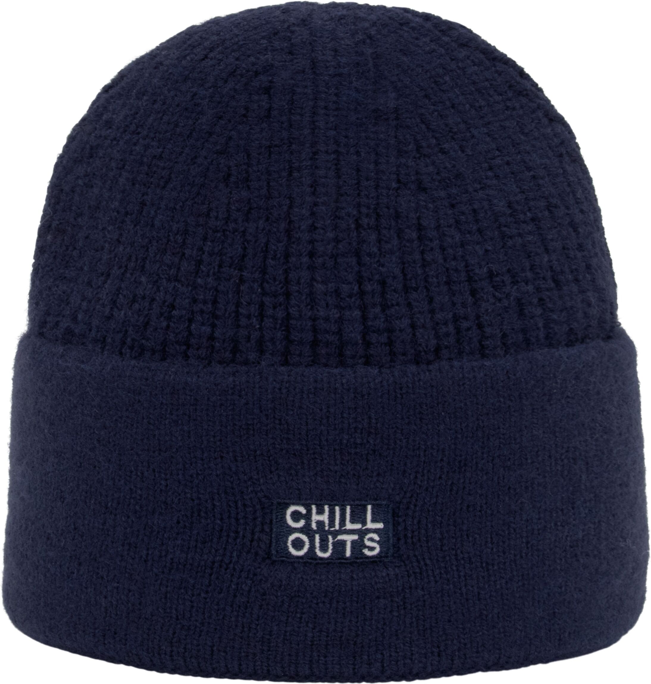 Beanie CHILLOUTS "Thore Hat", blau (navy), Strick, Obermaterial: 100% Polyester, Mützen Beanie, Zeitlose Strickmütze für den urbanen Lifestyle navy Einheitsgröße