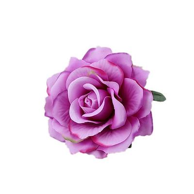 beflockung tuch rose haarspangen stoff haar zubehör reiche rose haarspangen hochzeit mode blume haarspangen rand clips