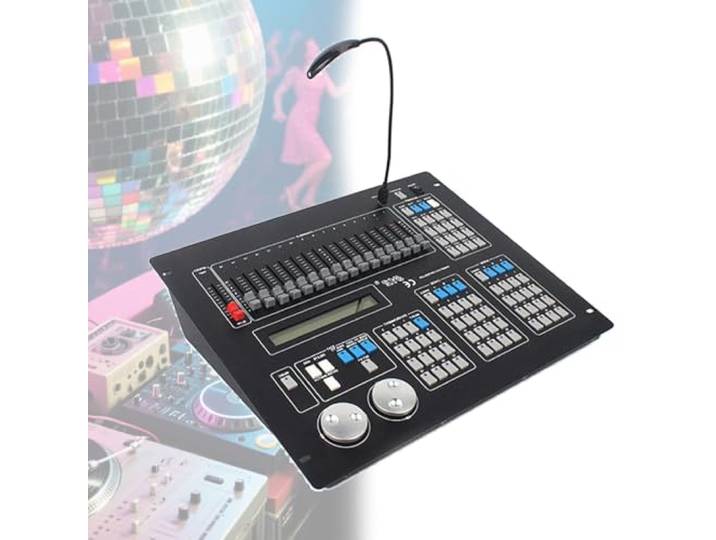 DPLWJPP Lichtsteuerung Lichtmixer Licht Light Led DMX Controller,Pult Konsole Dj Mixer Mischpult Veranstaltung Bühnenbeleuchtung für Lichteffekt Bühnenlicht Party