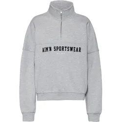 Aim'n Varsity Sweatshirt Damen | Gr. XS | grau - grau