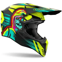 Airoh Off Road Helm Wraaap Cyber Yellow Matt L
