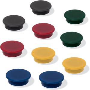 Sigel Magnete MU197, farbig sortiert, Ø 25 mm, Höhe 10 mm, 10 Stück