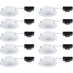Paulmann, Einbauleuchte, Einbauleuchte FixedLED 10er Set (Kunststoff)