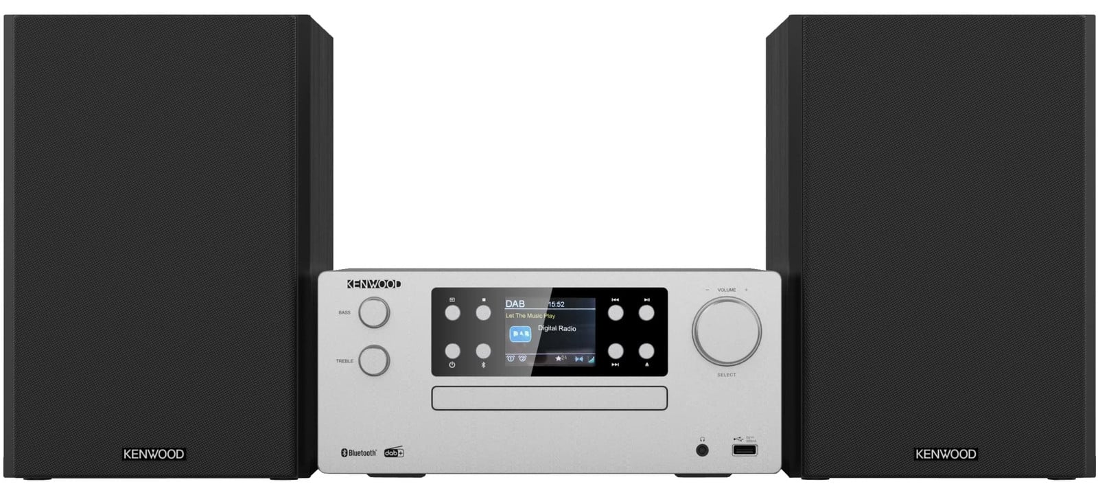 Kenwood M-925DAB-S Micro-systeem - 2 x 50 Watt - Zilver