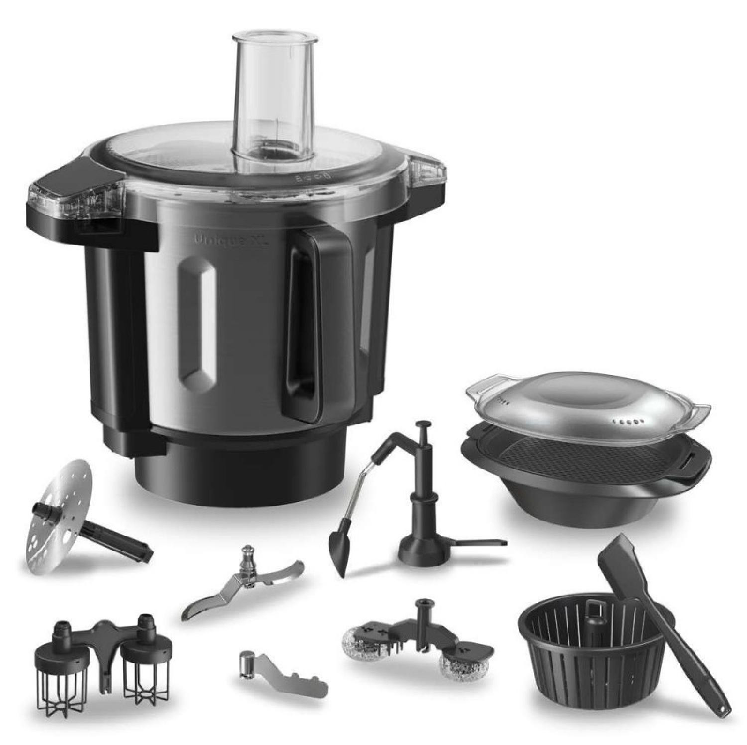 Cecotec Mambo kookpot met bevestigingsonderdelen, zwart en grijs