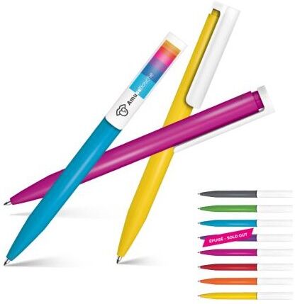 Stylo bille personnalisé antibactérien écriture bleue ABS violet