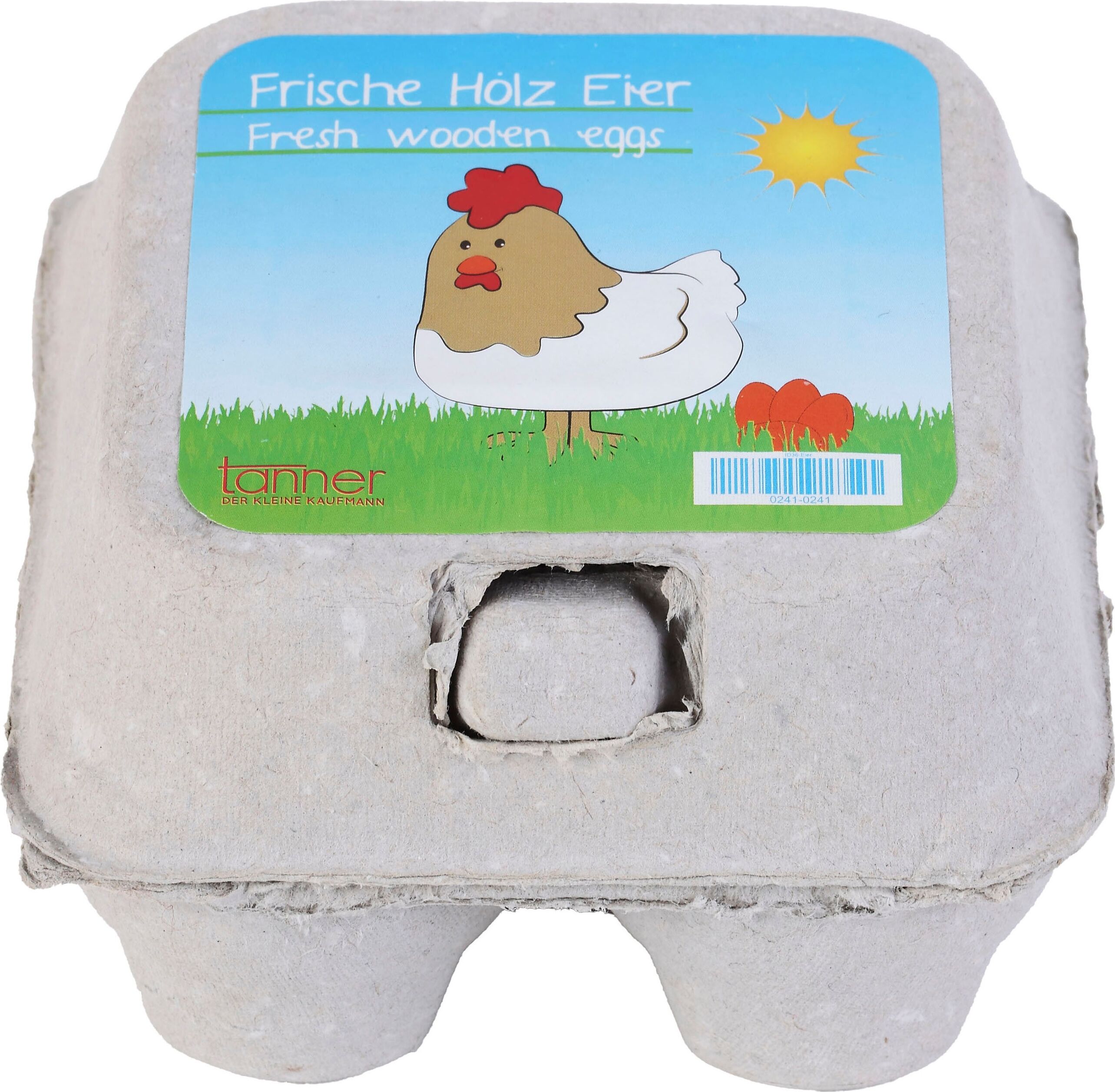 Kaufladensortiment TANNER "Eier", bunt, Kaufladensortimente, Kinder, Holz, Kaufladensortiment