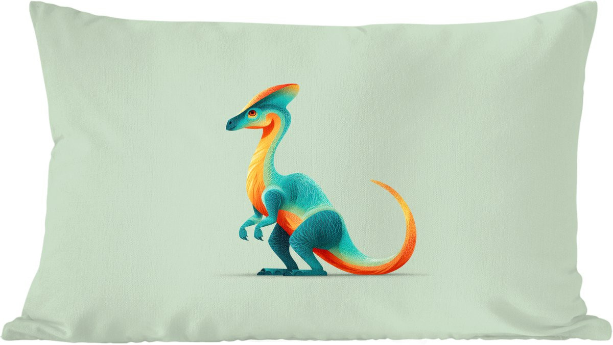 Minimalistisch Dino Sierkussen Blauw - 50 x 30 cm
