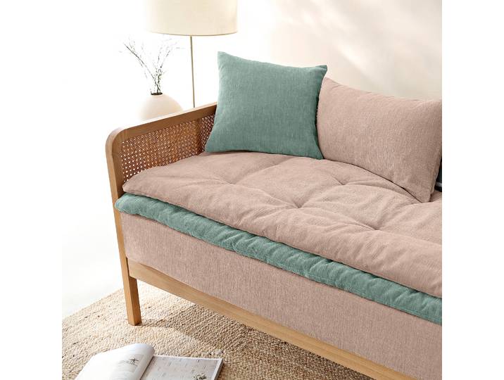 Long coussin de canapé chenille - Blancheporte