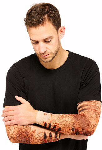 2er Pk. Tattoo-Arm "Zombie"