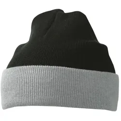 Strickmütze "MB7550" - schwarz/grau