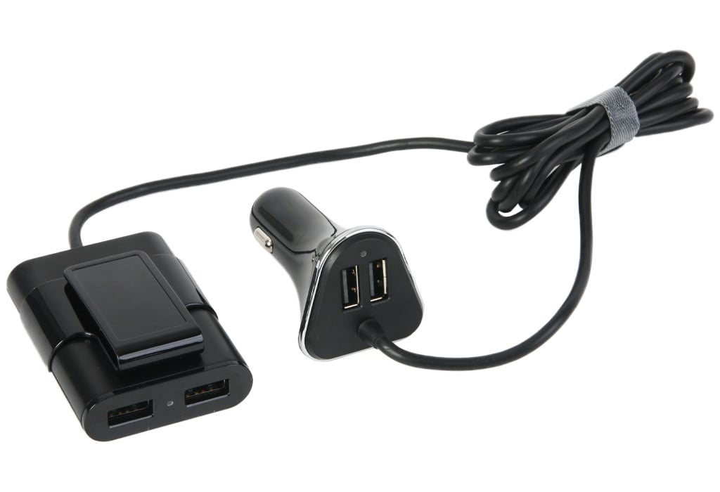 Cartrend USB-laadadapter met 4 poorten, XXL, 9,6A