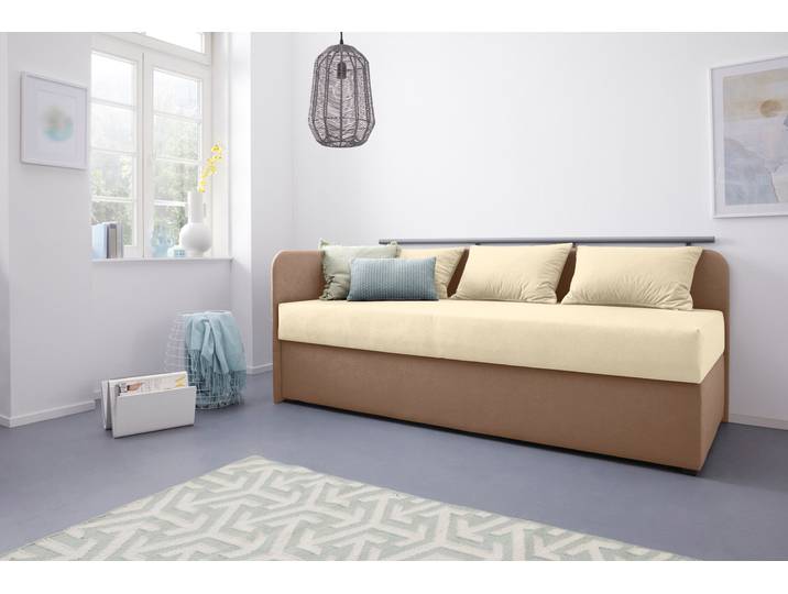 Polsterliege MAINTAL Diana , braun (cappuccino), B:83cm, Komplettbetten, Polsterliege