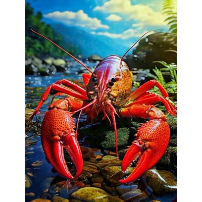 CALVENDO Puzzle Flusskrebs | 1000 Teile Lege-Größe 64x48cm Foto-Puzzle für glückliche Stunden