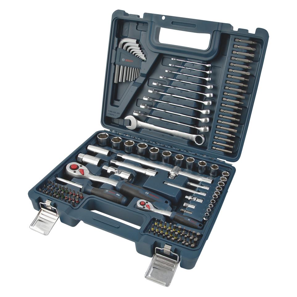 Bosch Professional Gemischtes Handwerkzeug-Set, 134-tlg. (134 Teile) (1600A03AL1)