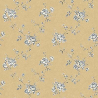Galerie Wallcoverings Palazzo 2 Collection Delicate Floral Vinyl on Non-woven Matte Wallpaper Roll