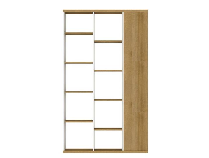Bibliothèque ZAGORA Imitation chêne et blanc