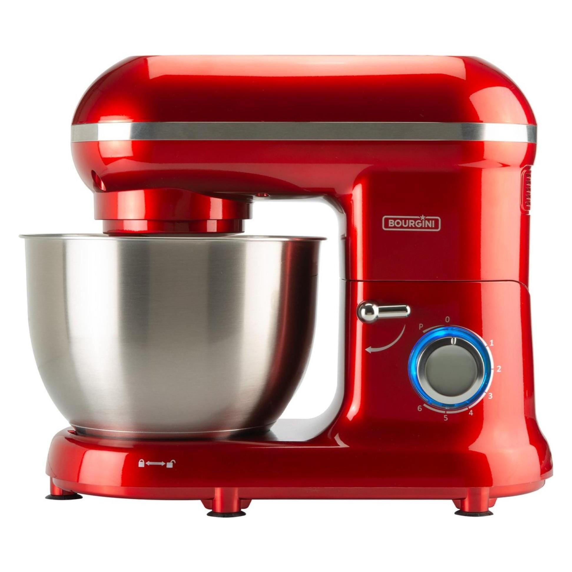 Bourgini Classic Kitchen Chef - Keukenmachine - Rood (4.50 l, 1250 W) (22.5050.00.00)