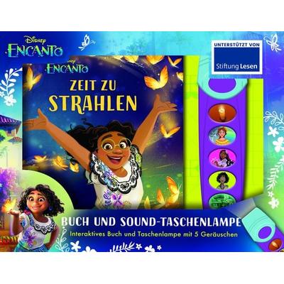 Disney Encanto - Zeit zu strahlen - Pappbilderbuch mit Taschenlampe und Glitzerseiten - Bilderbuch mit 5 magischen Geräuschen, Gebundene Ausgabe von ,