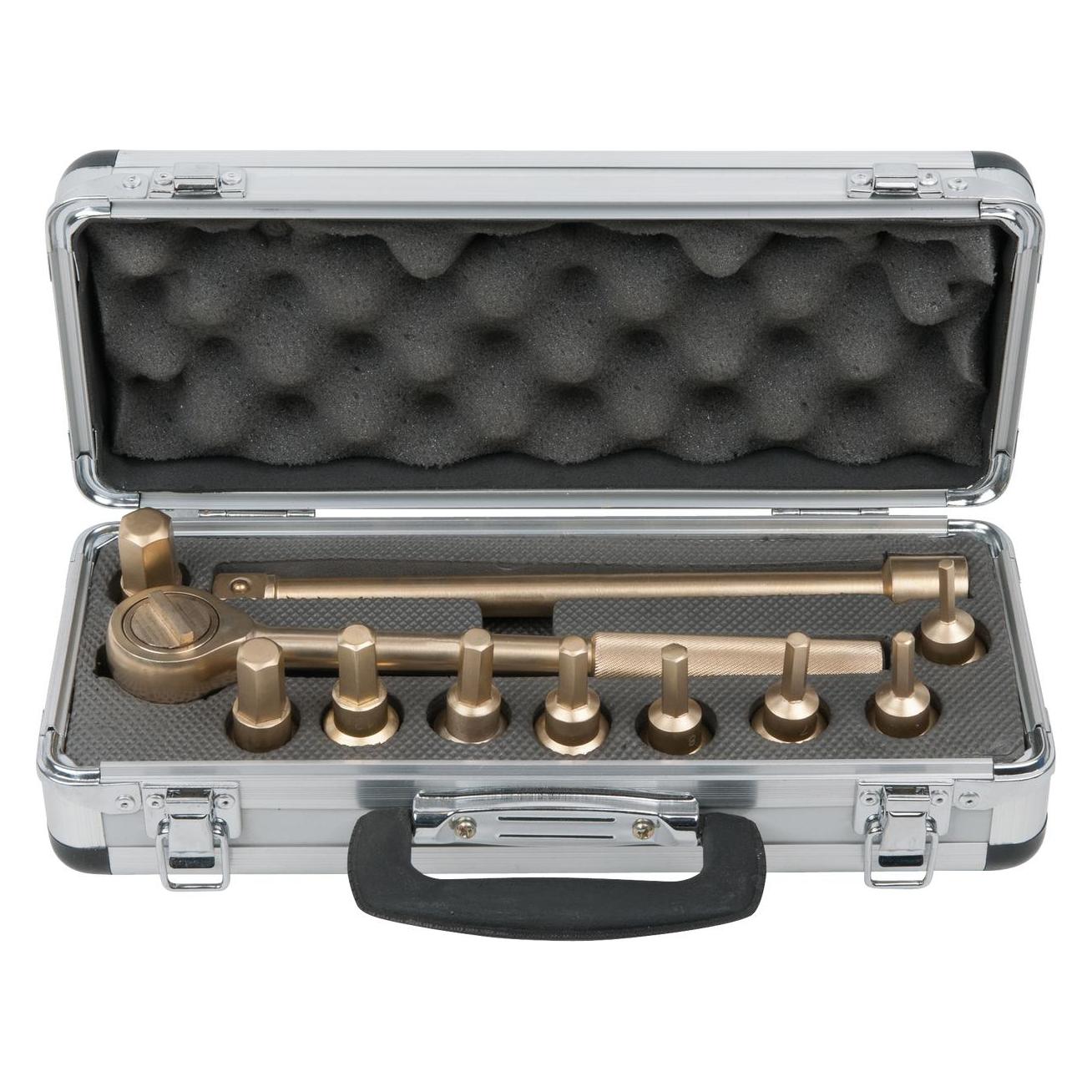 KS Tools BRONZEplus Bit-Stecknuss-Satz 1/2", 9 Teile, Innen6-kant (963.1322)